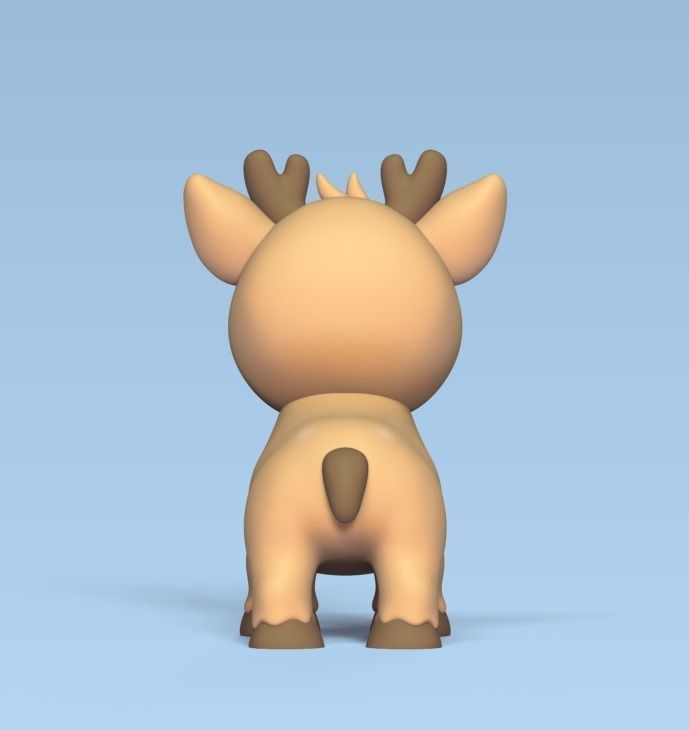 Cute Deer 3D print model_3