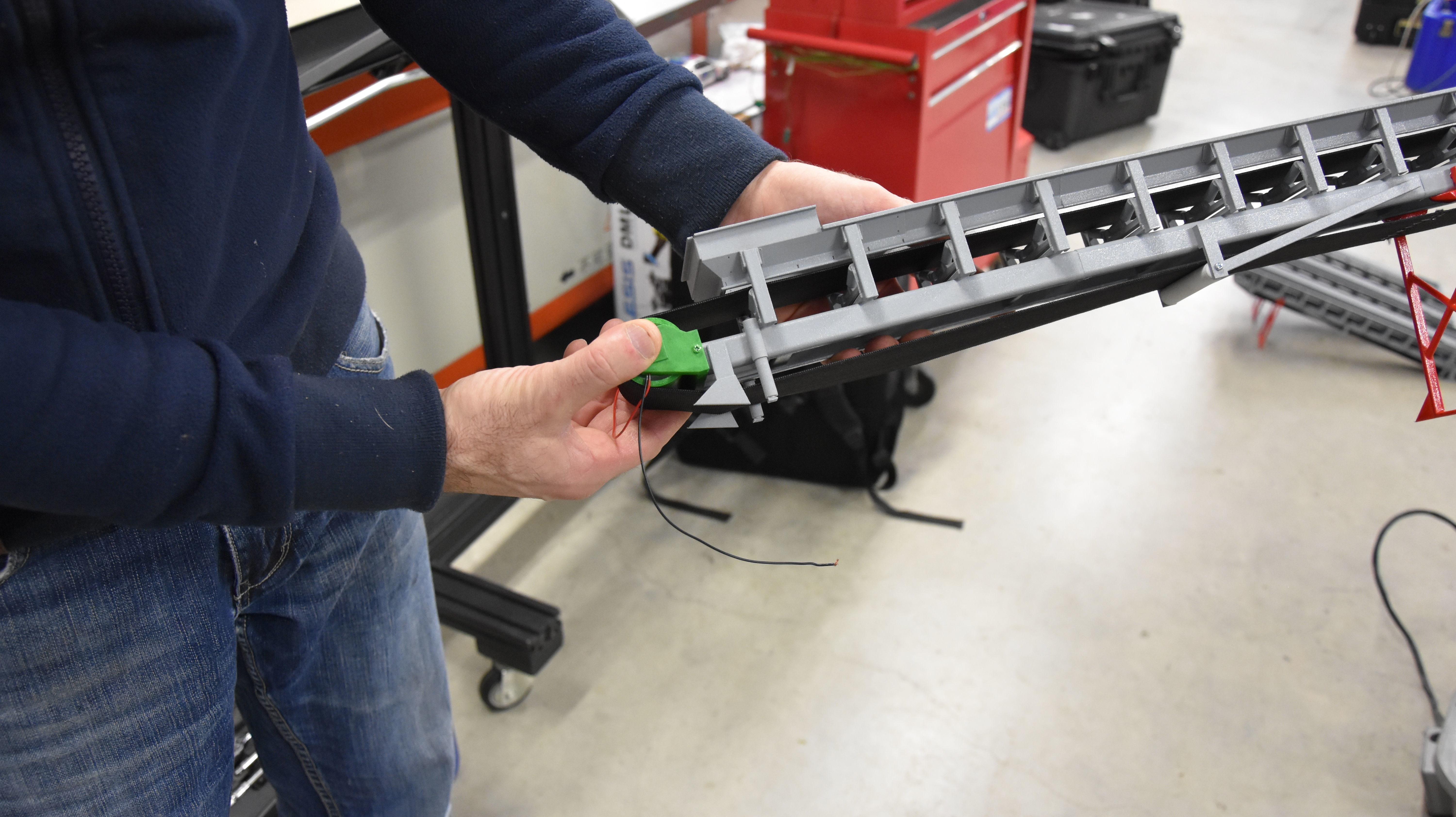 Conveyor belt 3D print model_3