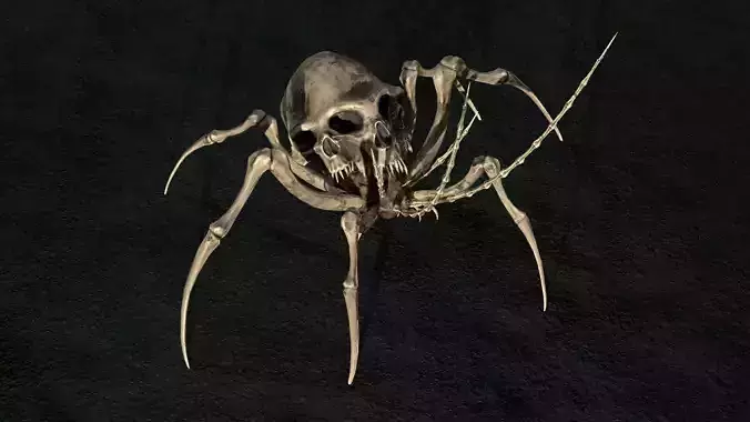 Undeath Spider 3 Low-poly 3D model