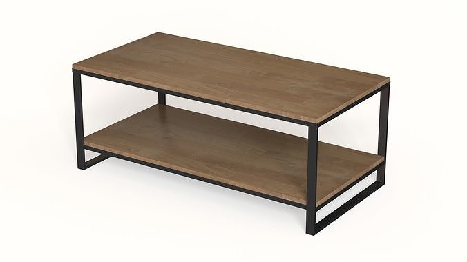 Coffee table Low-poly 3D model