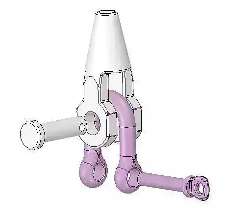 Shackle handle for bicycle