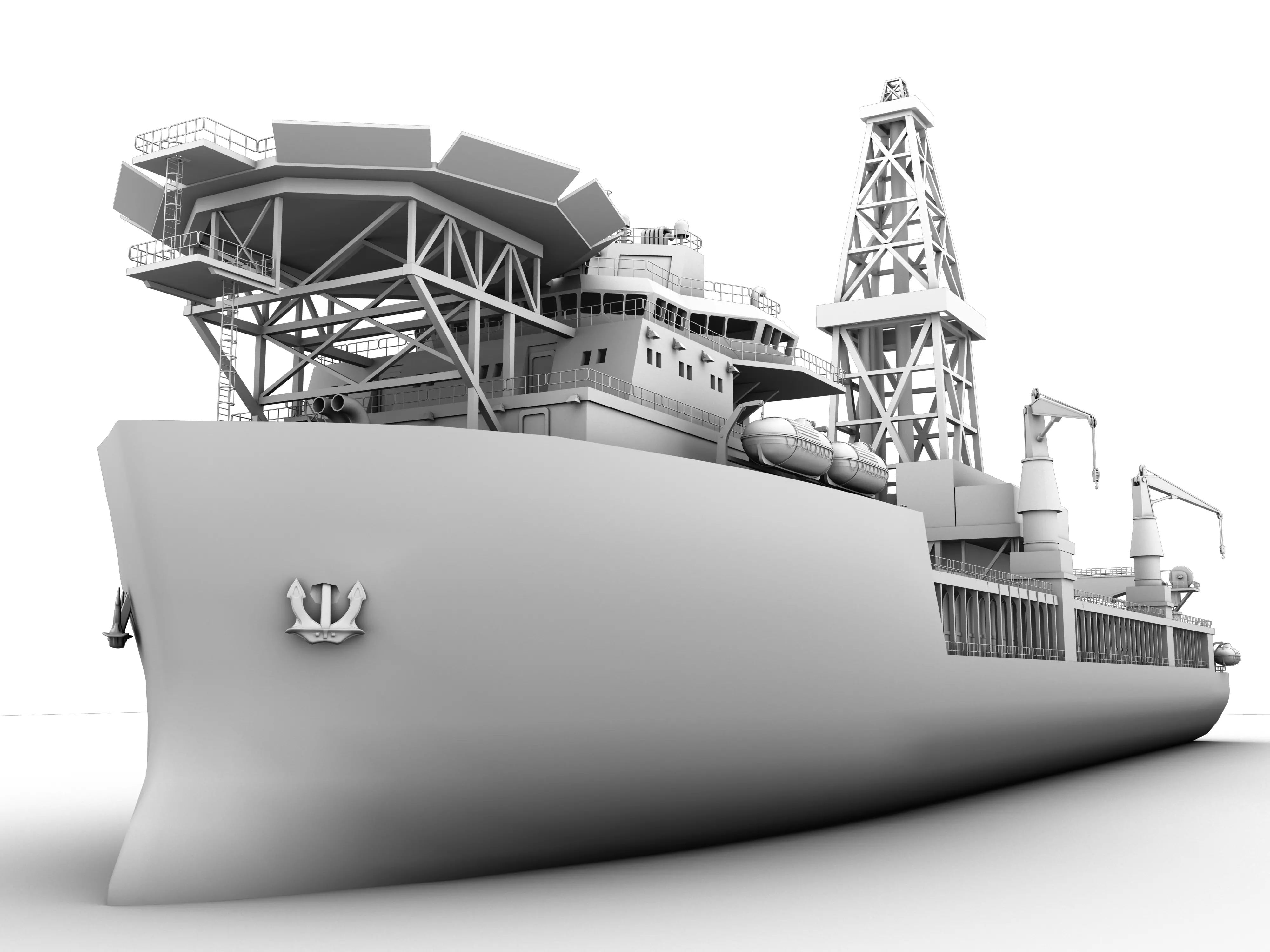 Ocean Rig Drillship 3D model