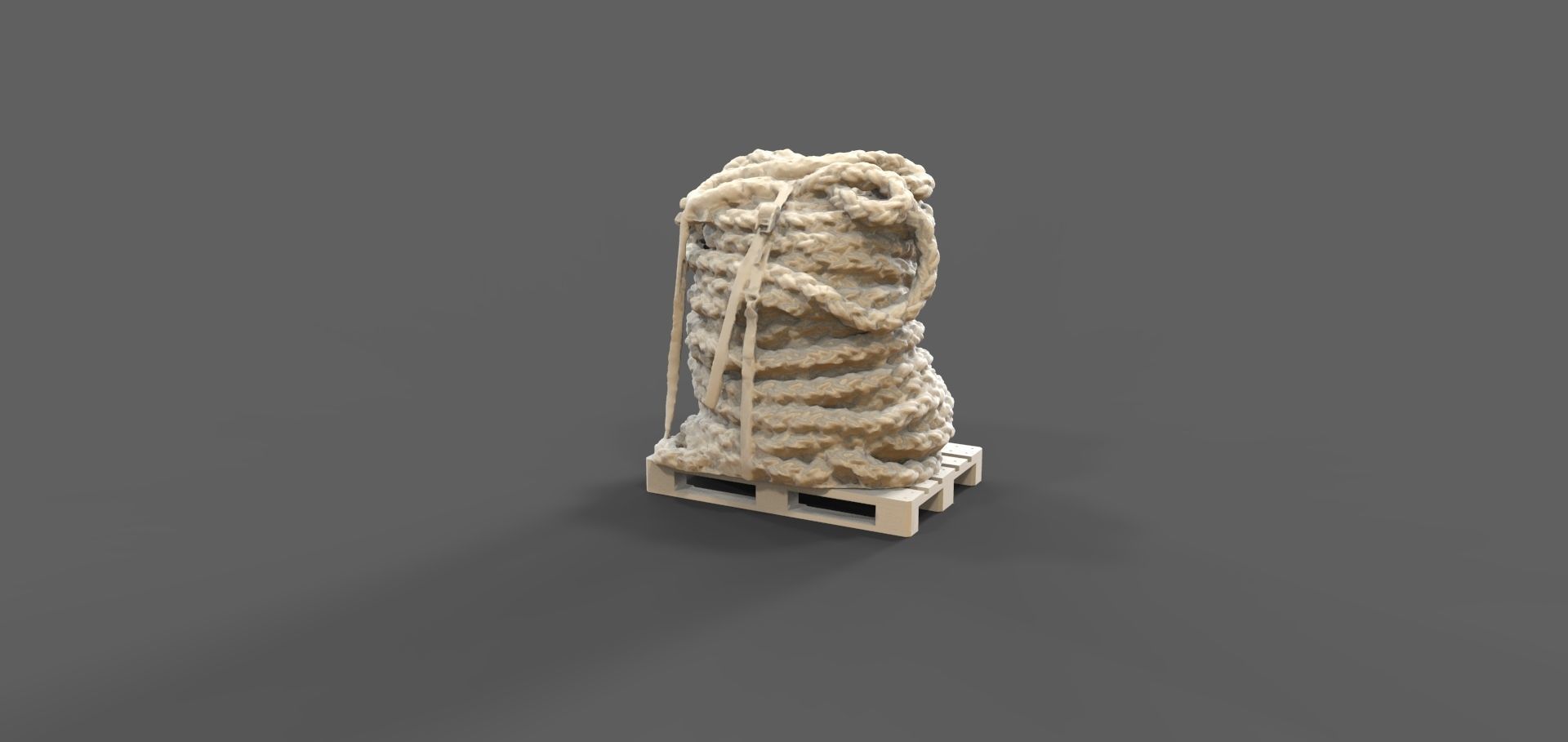 Rope on pallet  3D Scan 3D print model_1