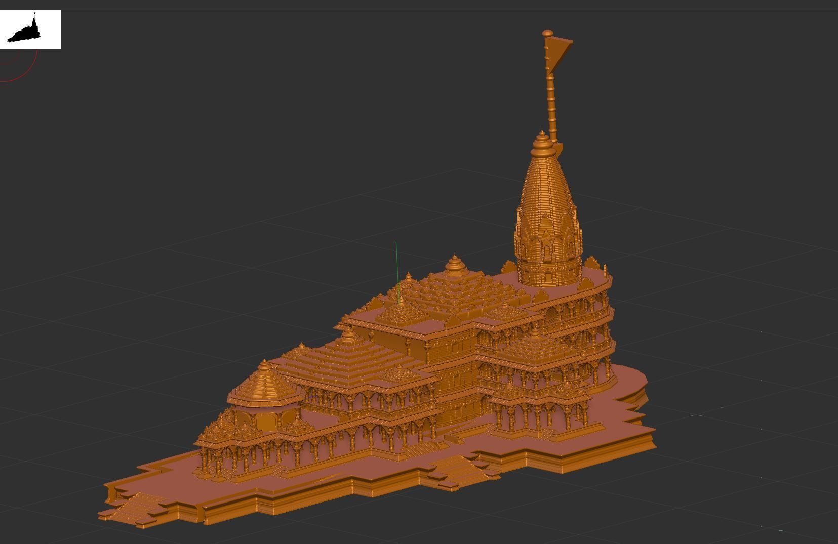 Ram Mandir  3D print model_3