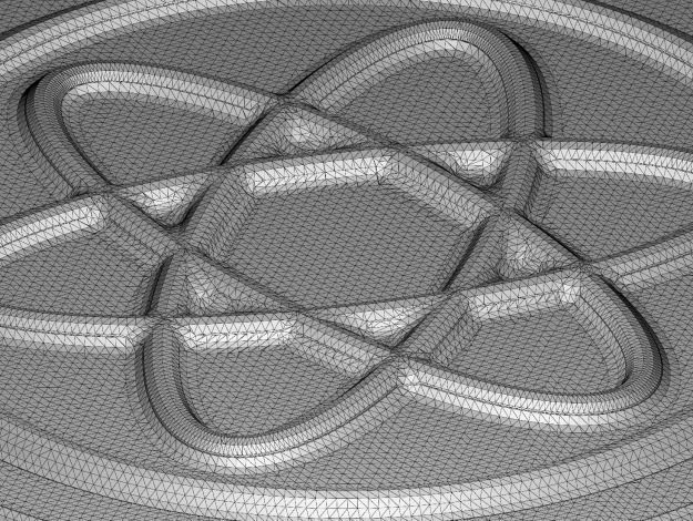 Stylish Prize Medal 3D print model_4