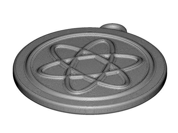 Stylish Prize Medal 3D print model_3