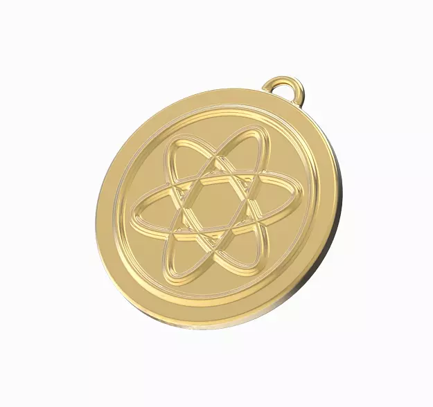 Stylish Prize Medal 3D print model_0