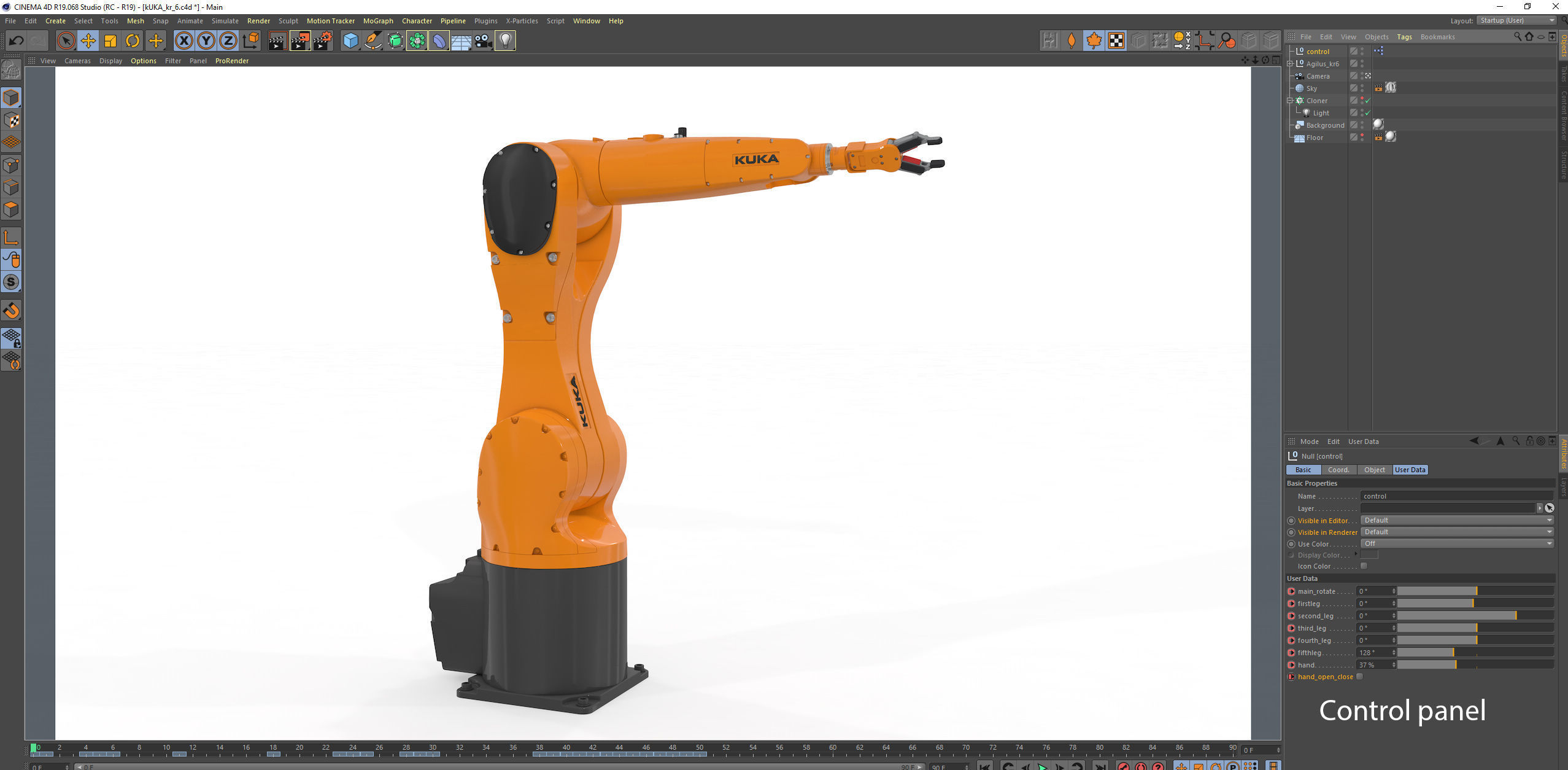 Robotic Arm Kuka Agilus 3D model_51