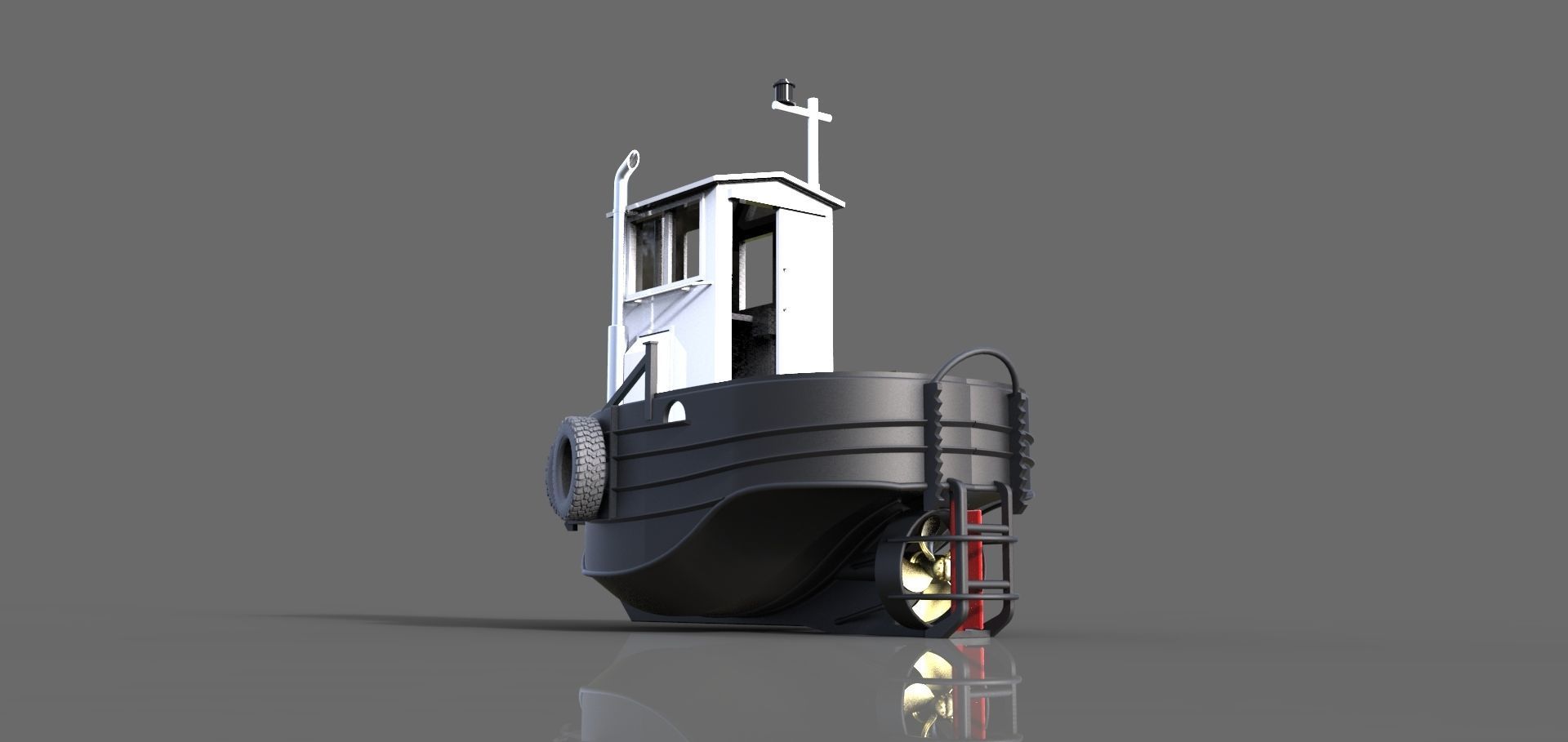 Mini Tug 3D print model_5