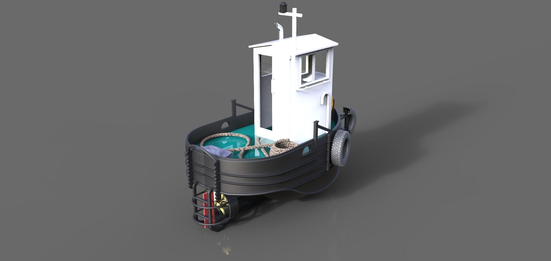 Mini Tug 3D print model_3
