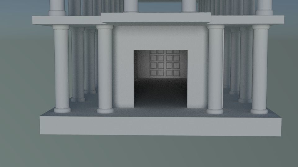 Ancient Greek Temple 3D model_5
