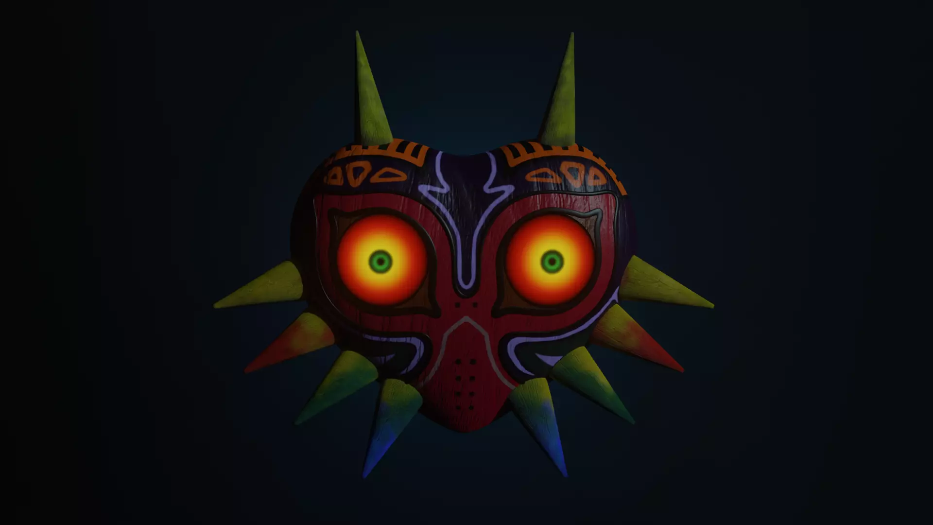 Majoras Mask Free low-poly 3D model_0