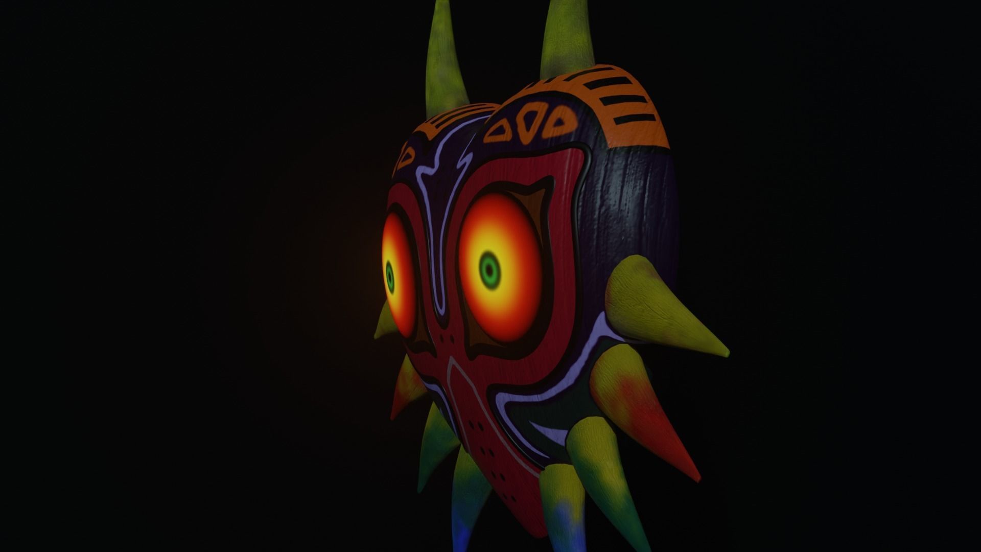 Majoras Mask Free low-poly 3D model_7