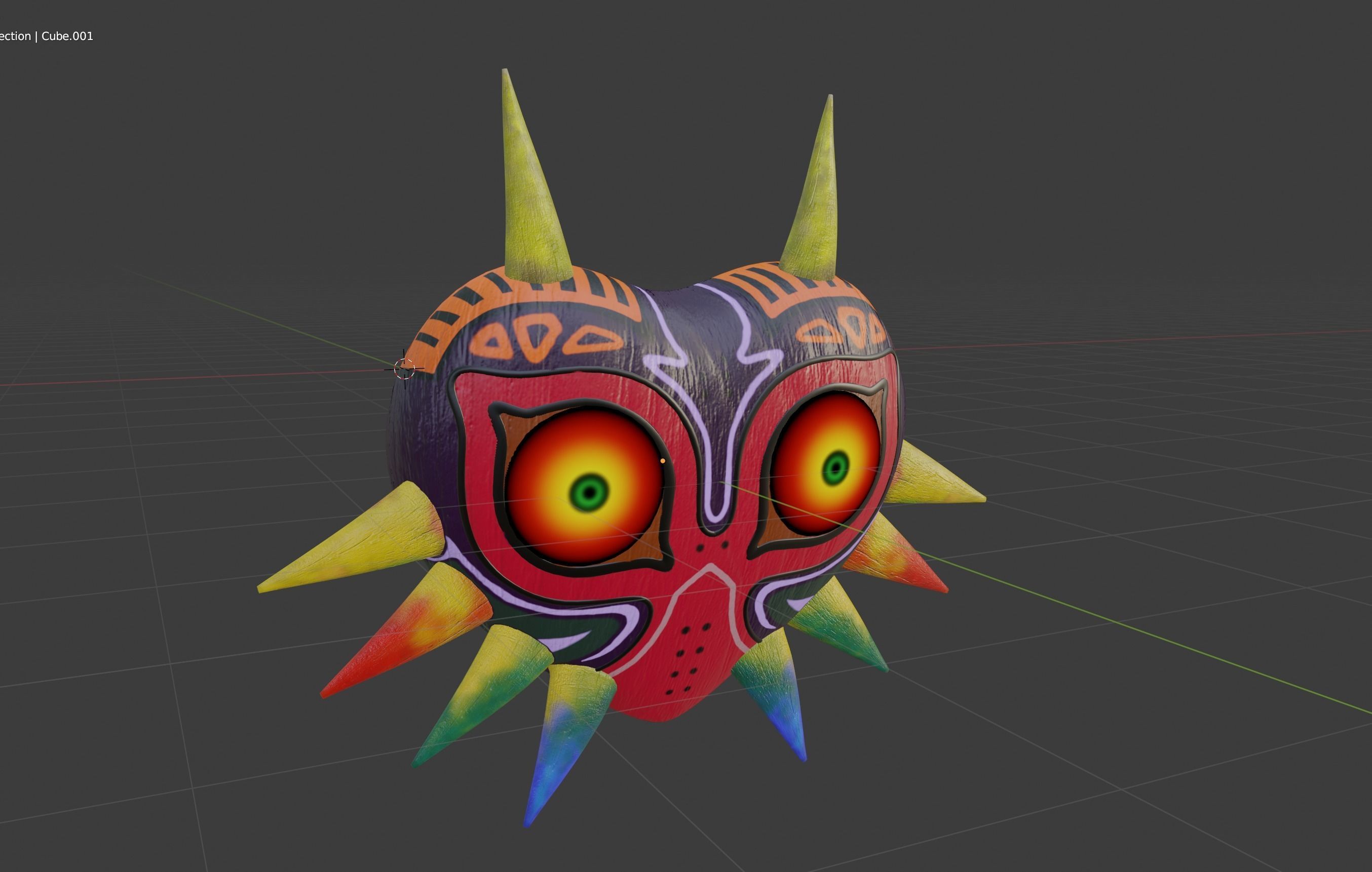 Majoras Mask Free low-poly 3D model_5