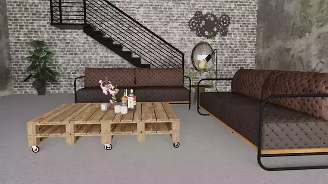 Industrial Living Room Style