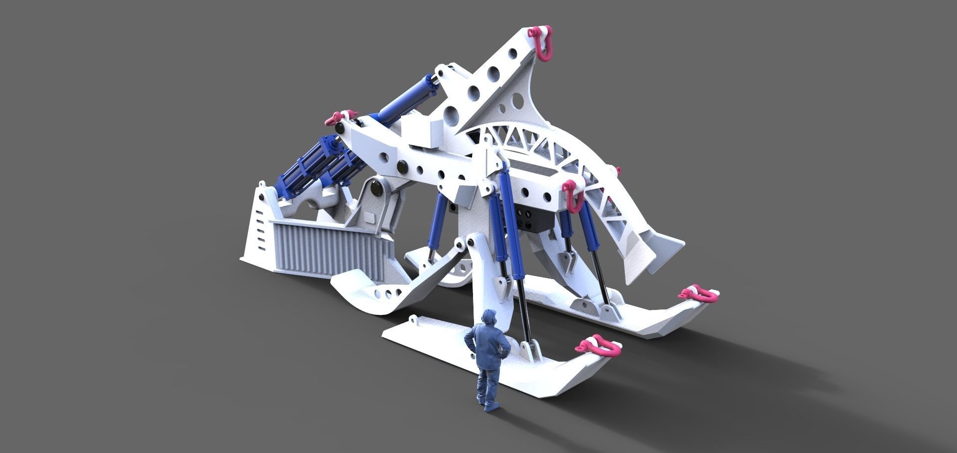 Subsea Cable Plough  3D print model_2