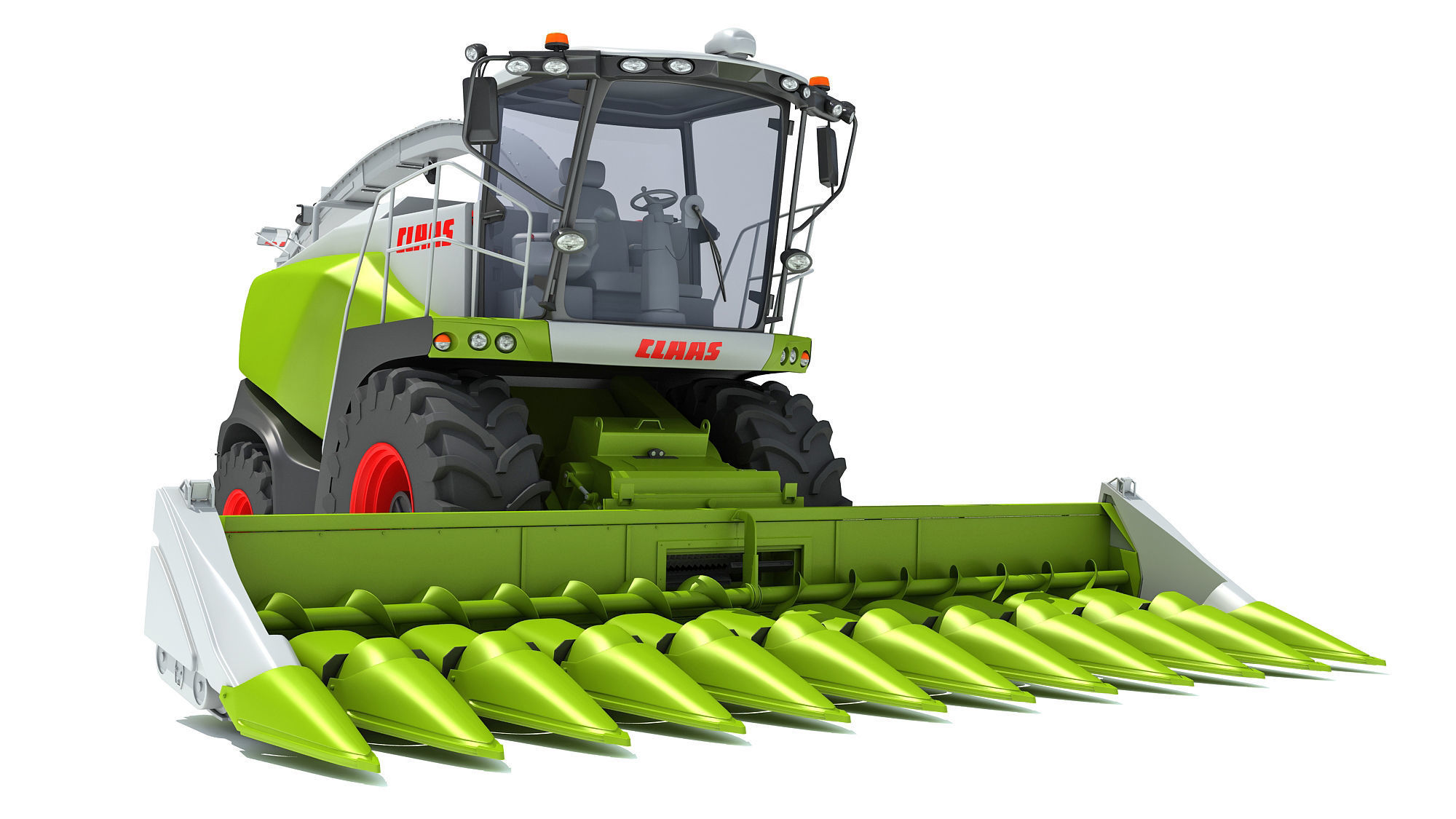 Claas Corn Combine 3D model_9