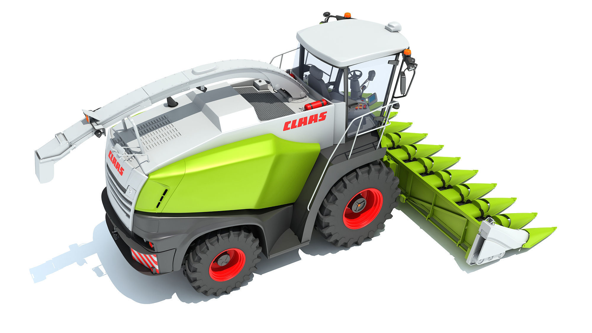 Claas Corn Combine 3D model_6