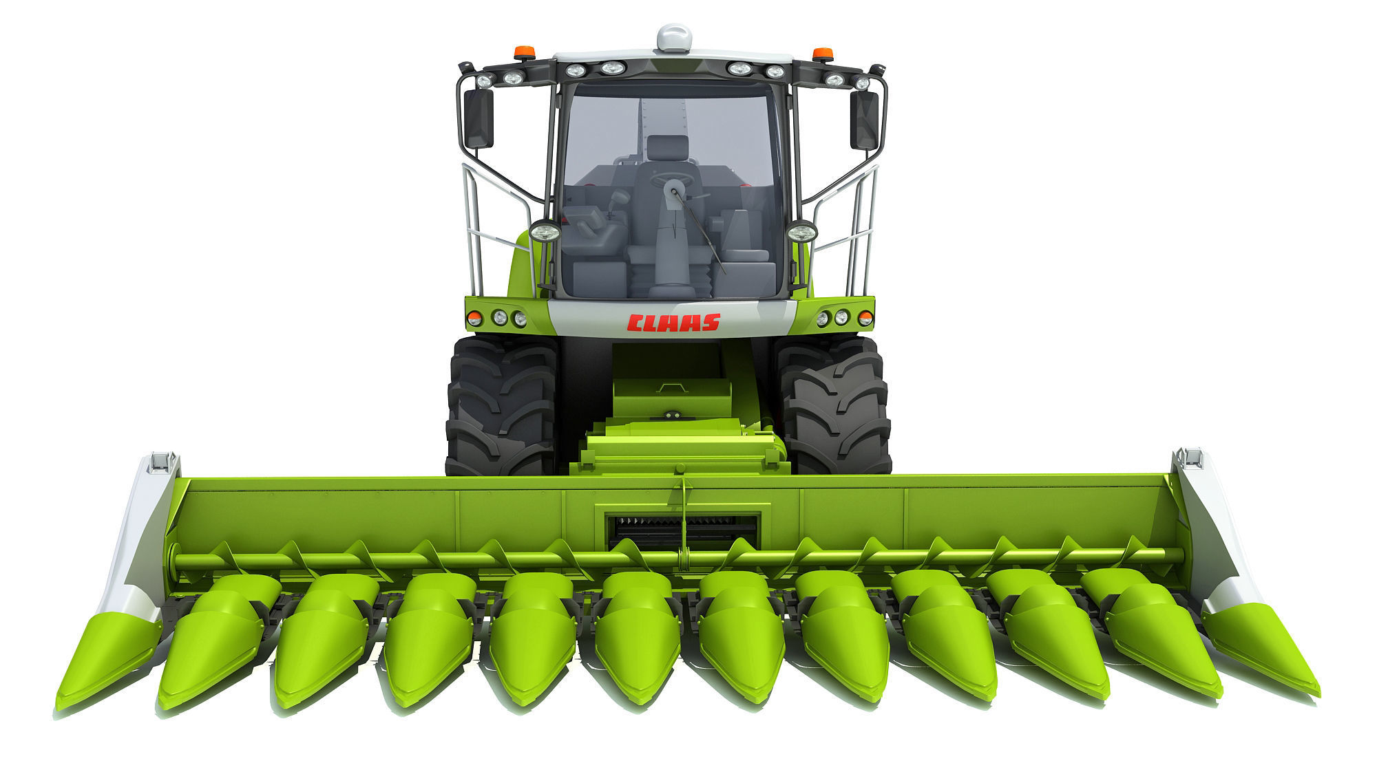 Claas Corn Combine 3D model_10