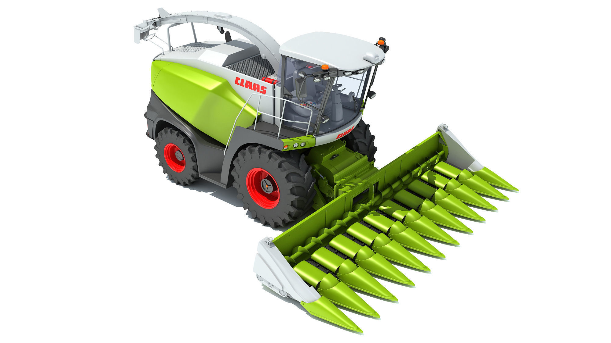 Claas Corn Combine 3D model_8