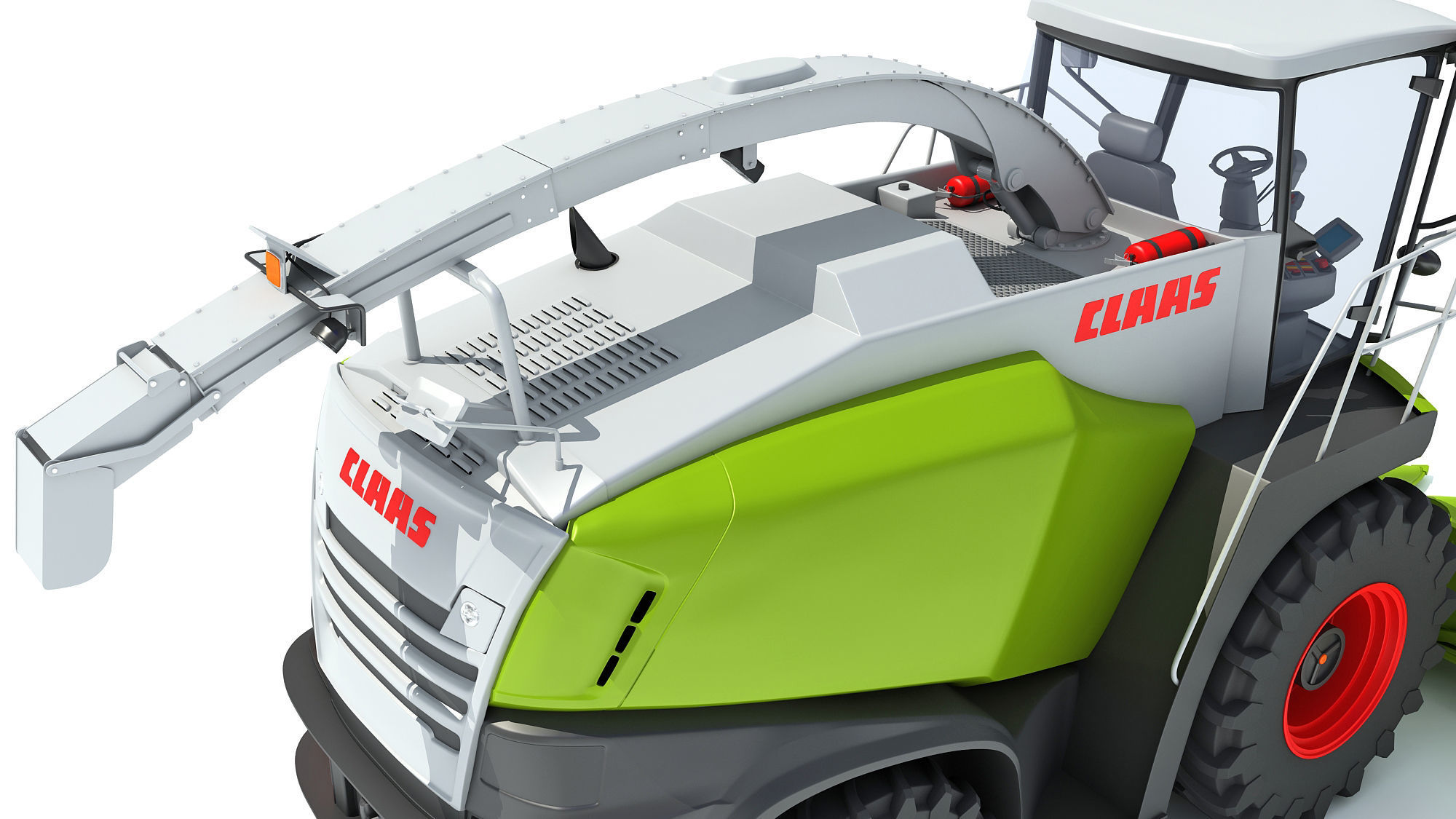 Claas Corn Combine 3D model_15