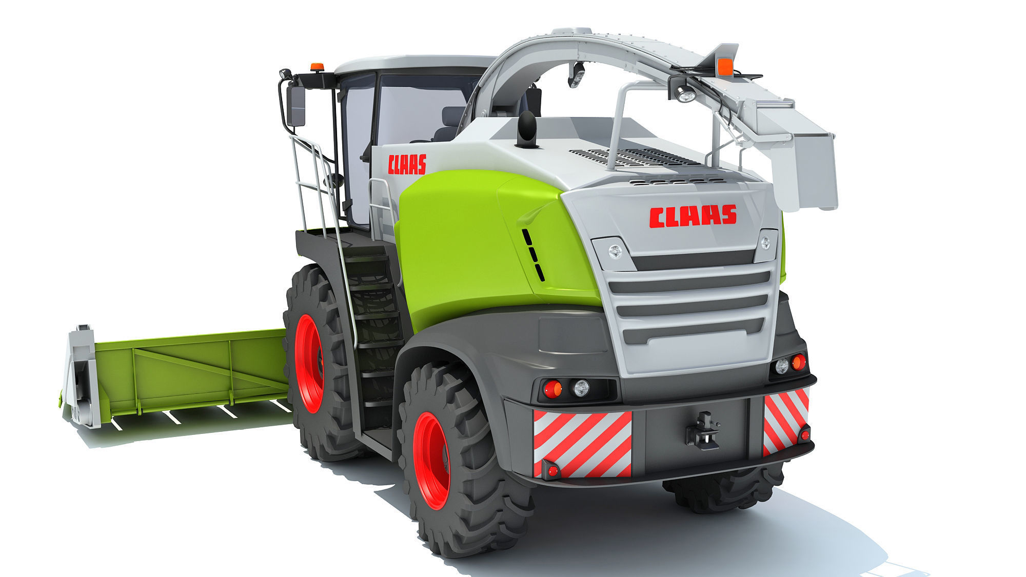 Claas Corn Combine 3D model_4