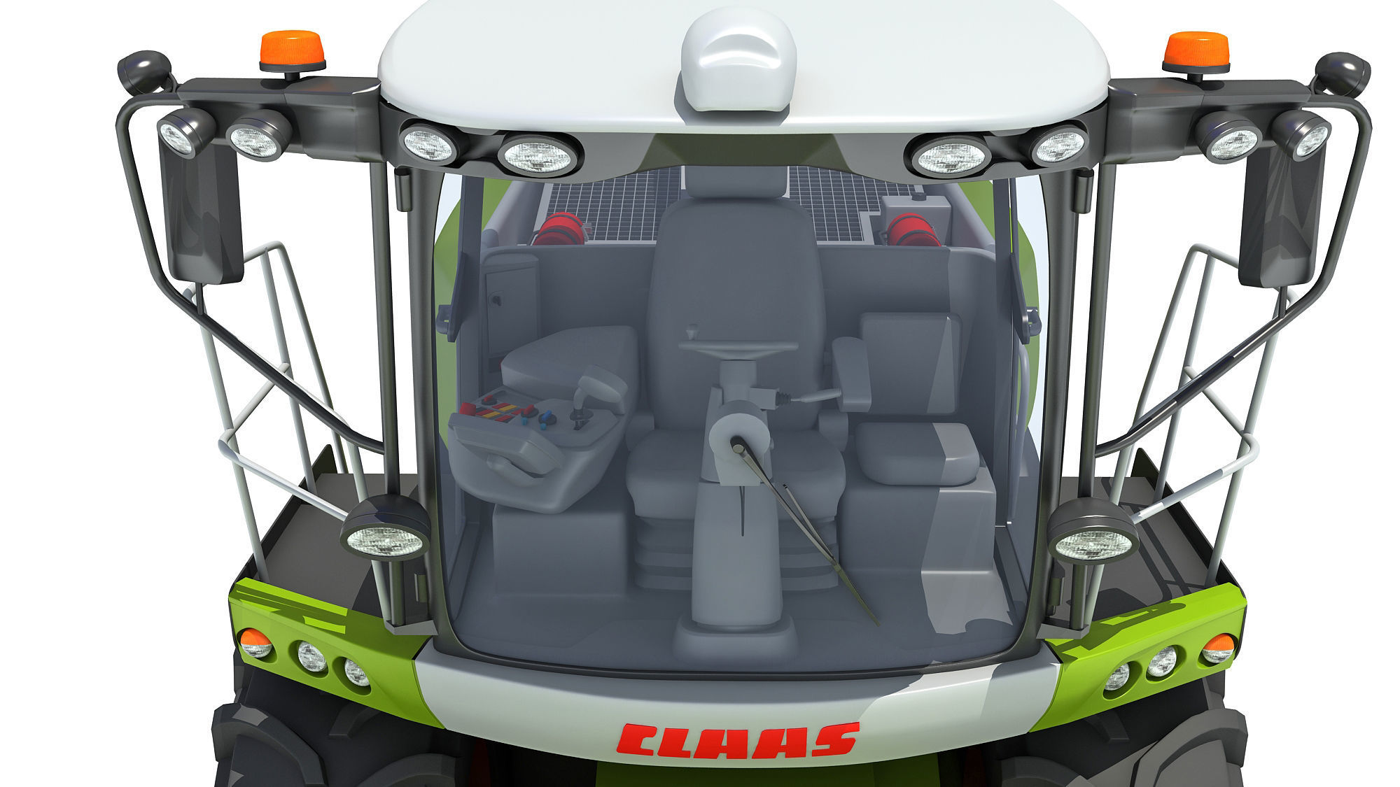 Claas Corn Combine 3D model_13