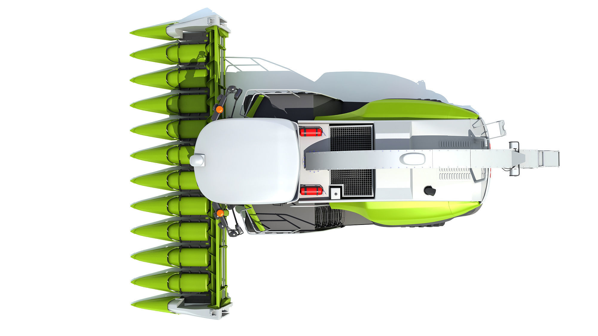 Claas Corn Combine 3D model_12