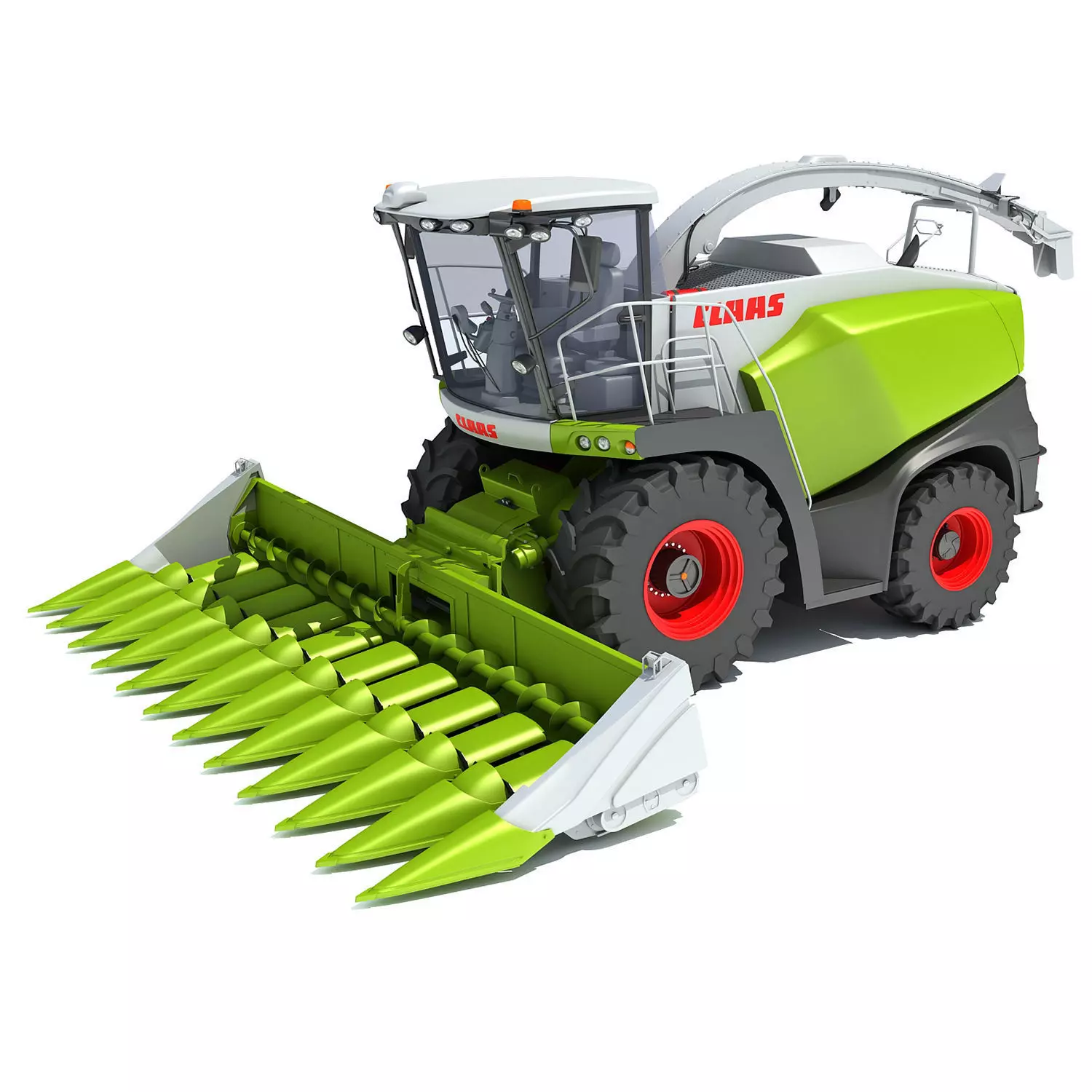 Claas Corn Combine 3D model_0