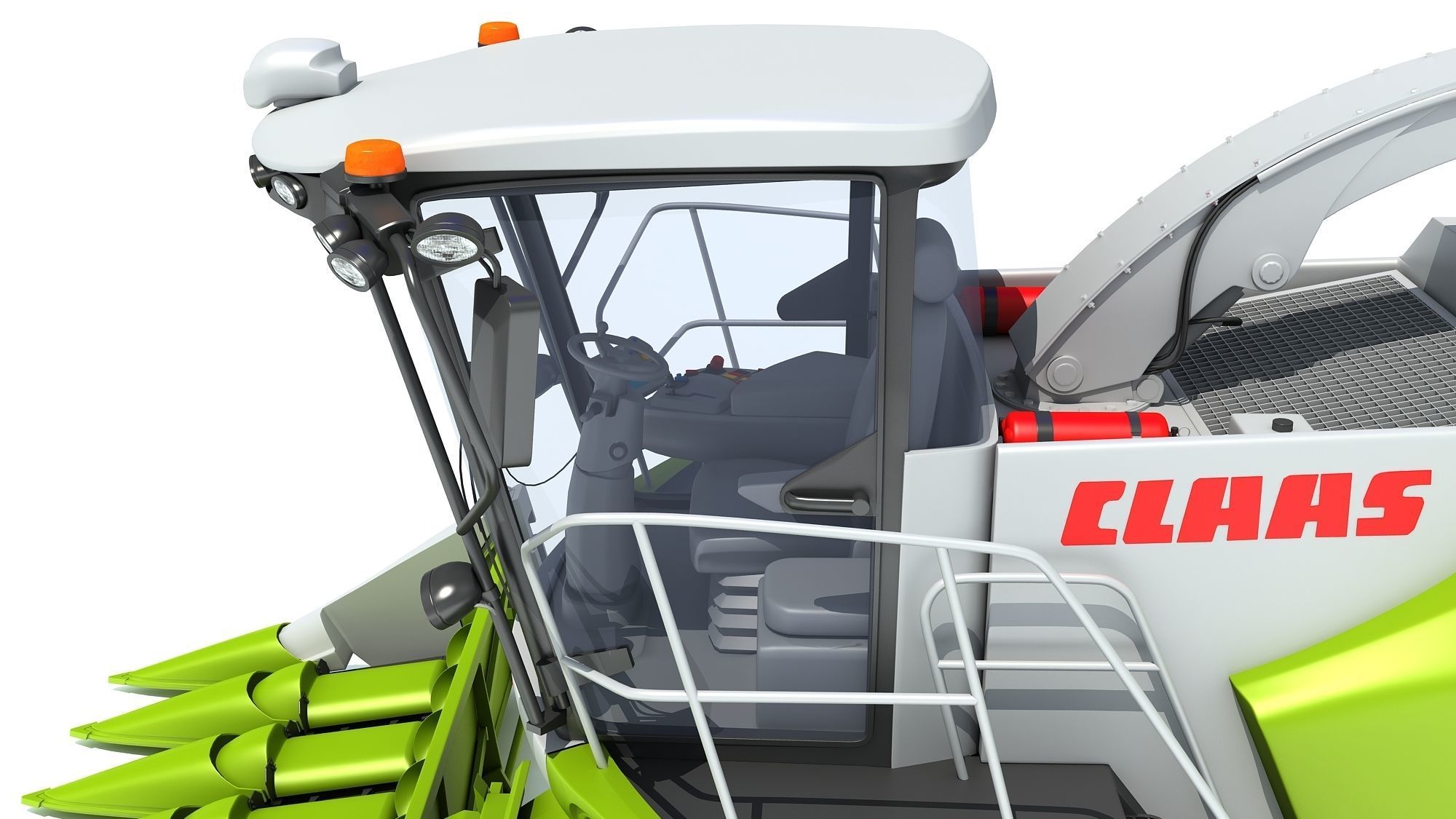 Claas Corn Combine 3D model_16