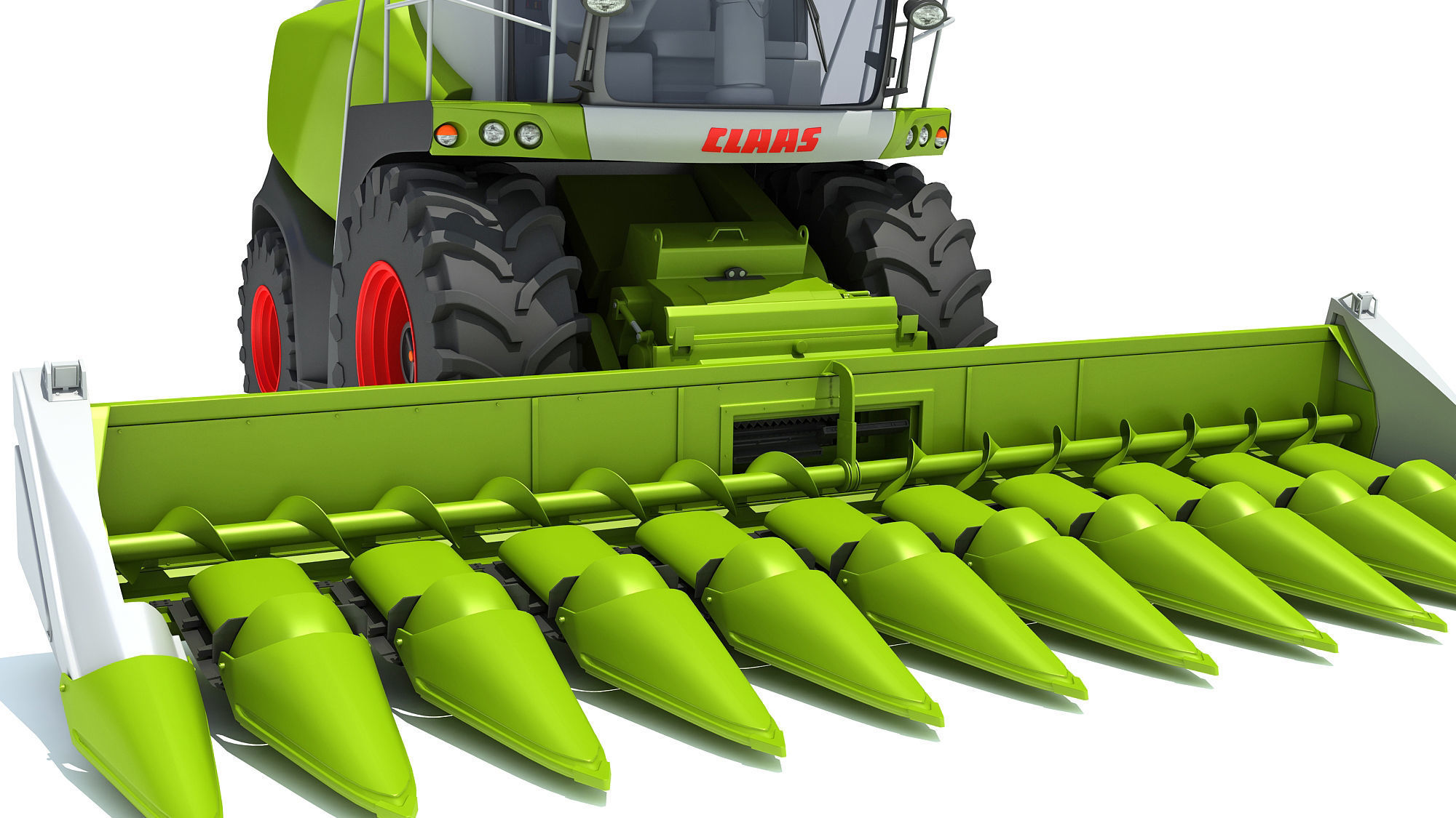 Claas Corn Combine 3D model_14