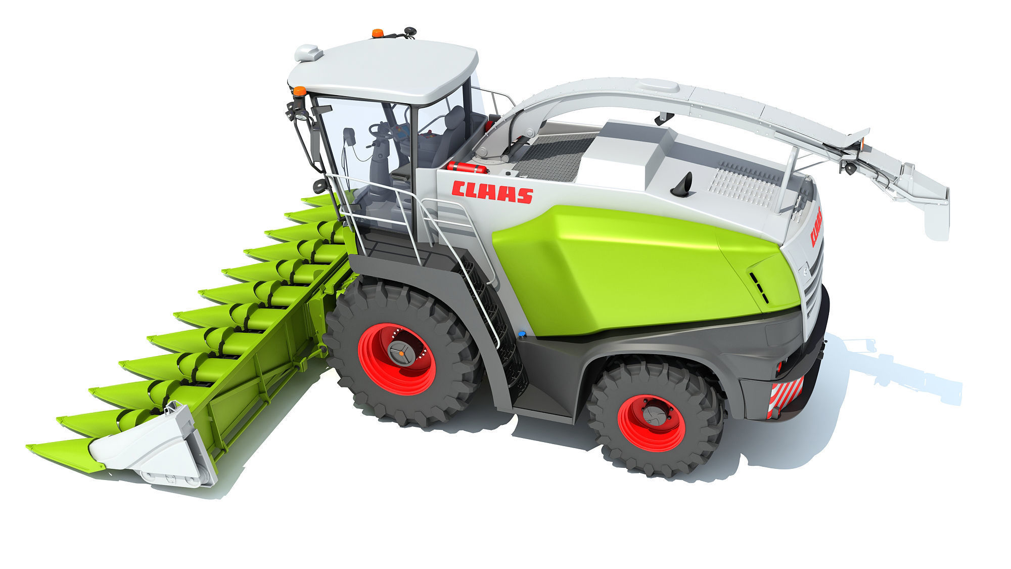 Claas Corn Combine 3D model_3