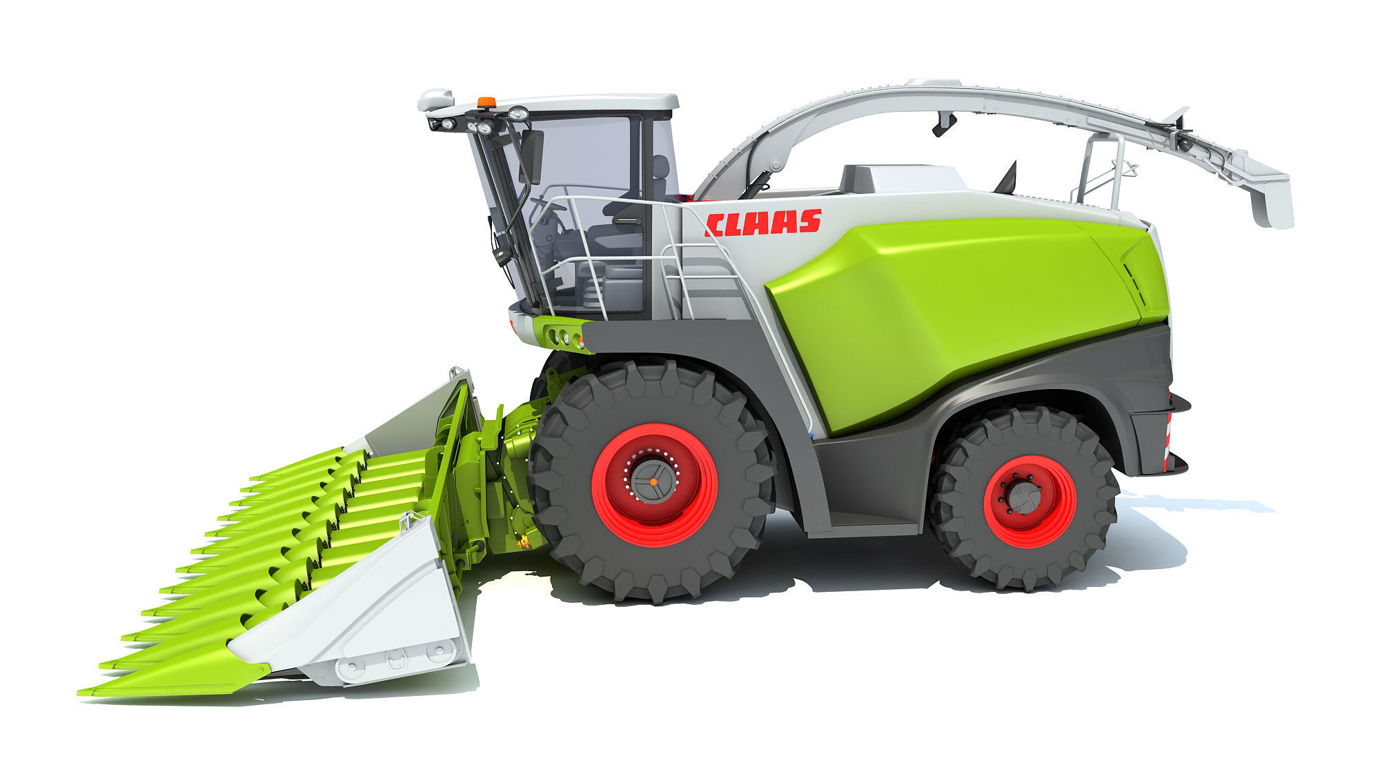 Claas Corn Combine 3D model_1