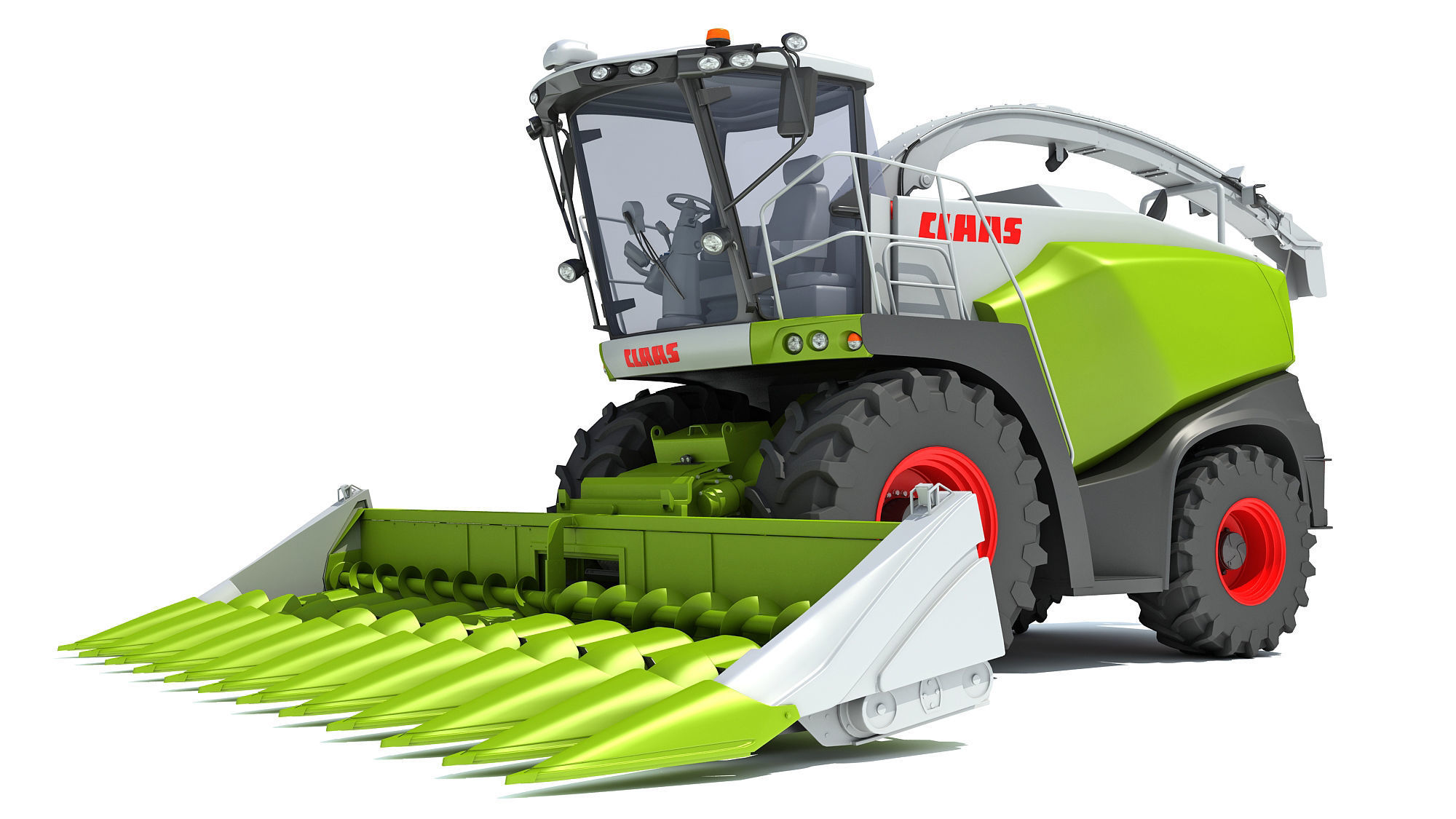 Claas Corn Combine 3D model_11