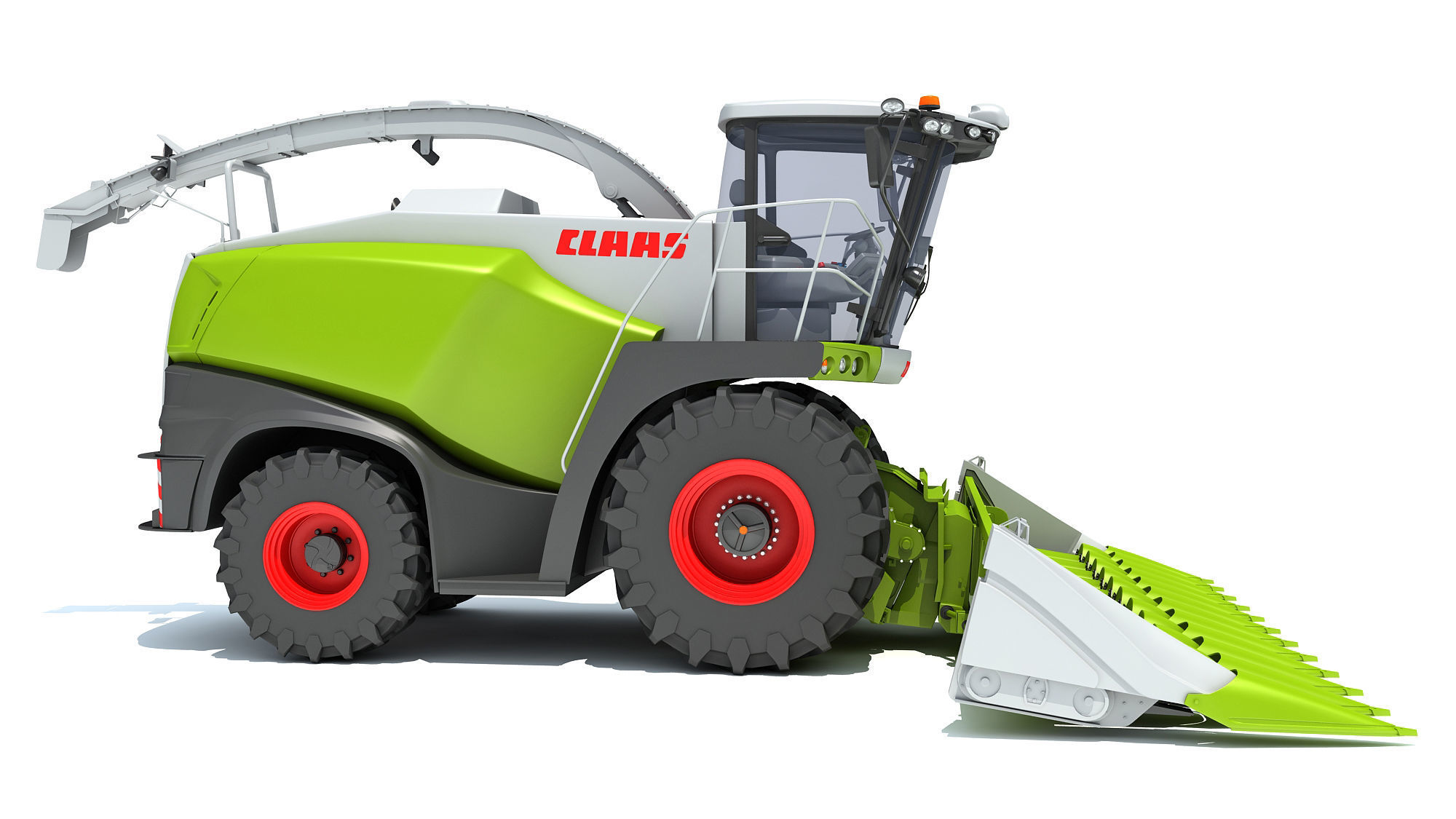 Claas Corn Combine 3D model_7