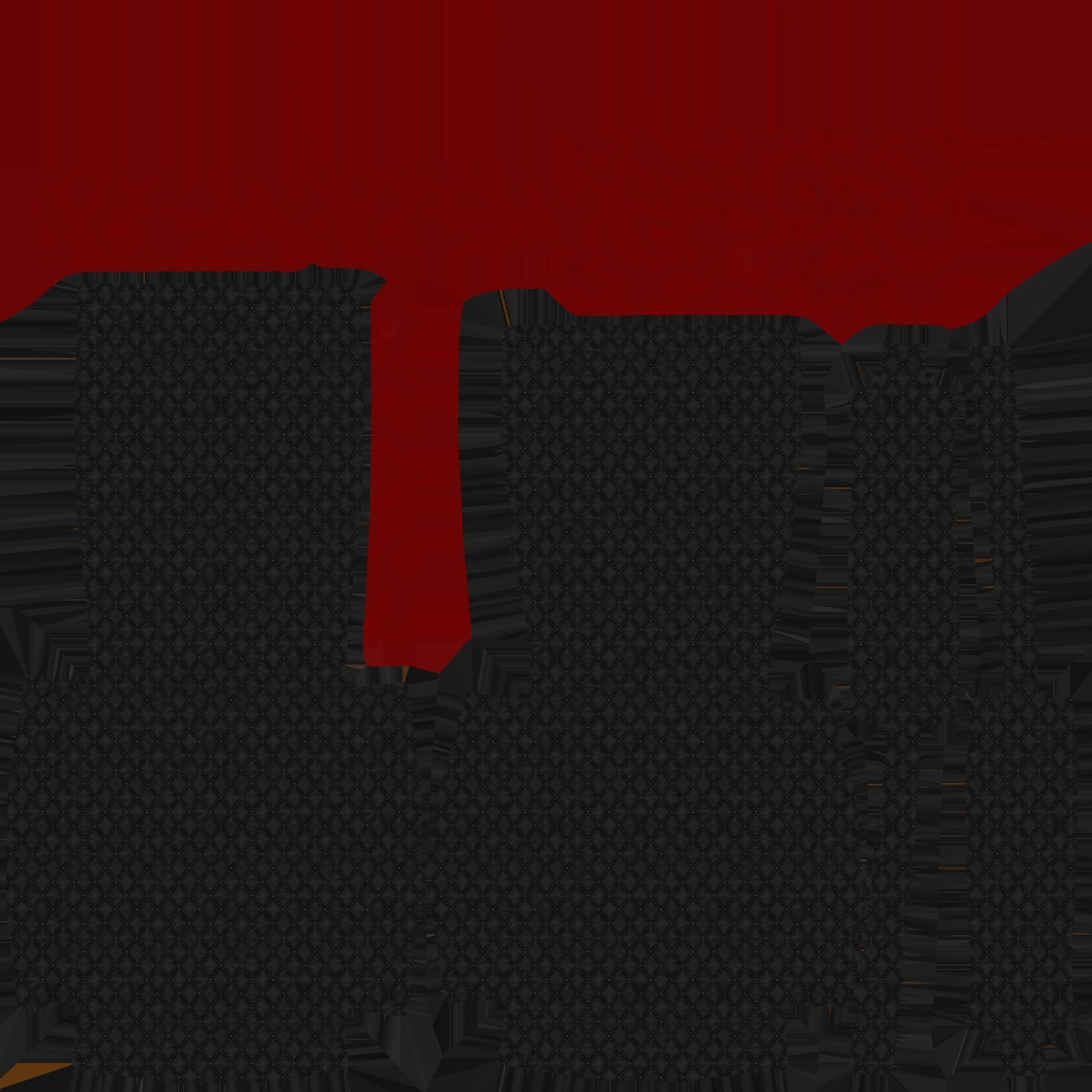 Red Black Armchair - Furniture Interior Design Low-poly 3D model_16