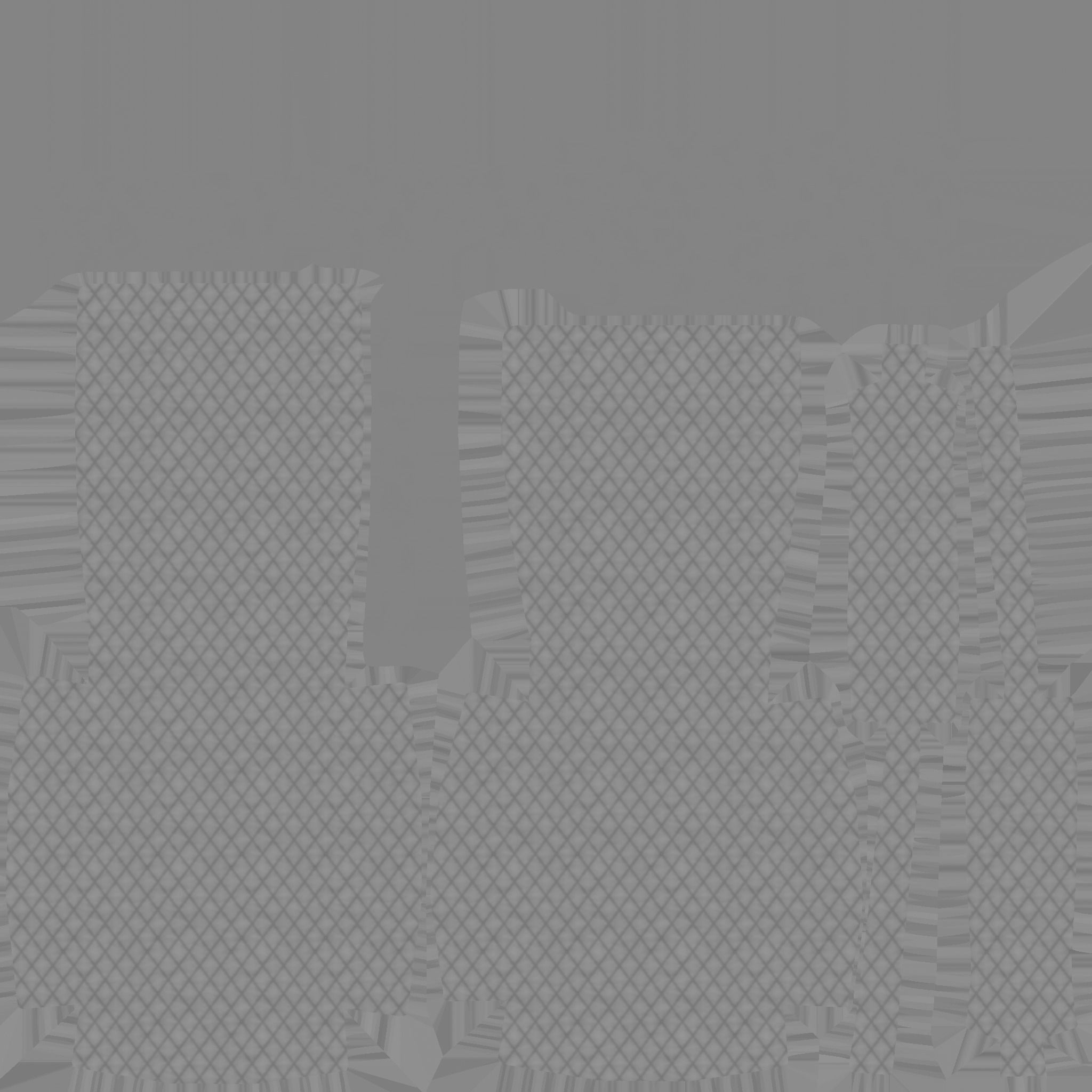 Red Black Armchair - Furniture Interior Design Low-poly 3D model_17