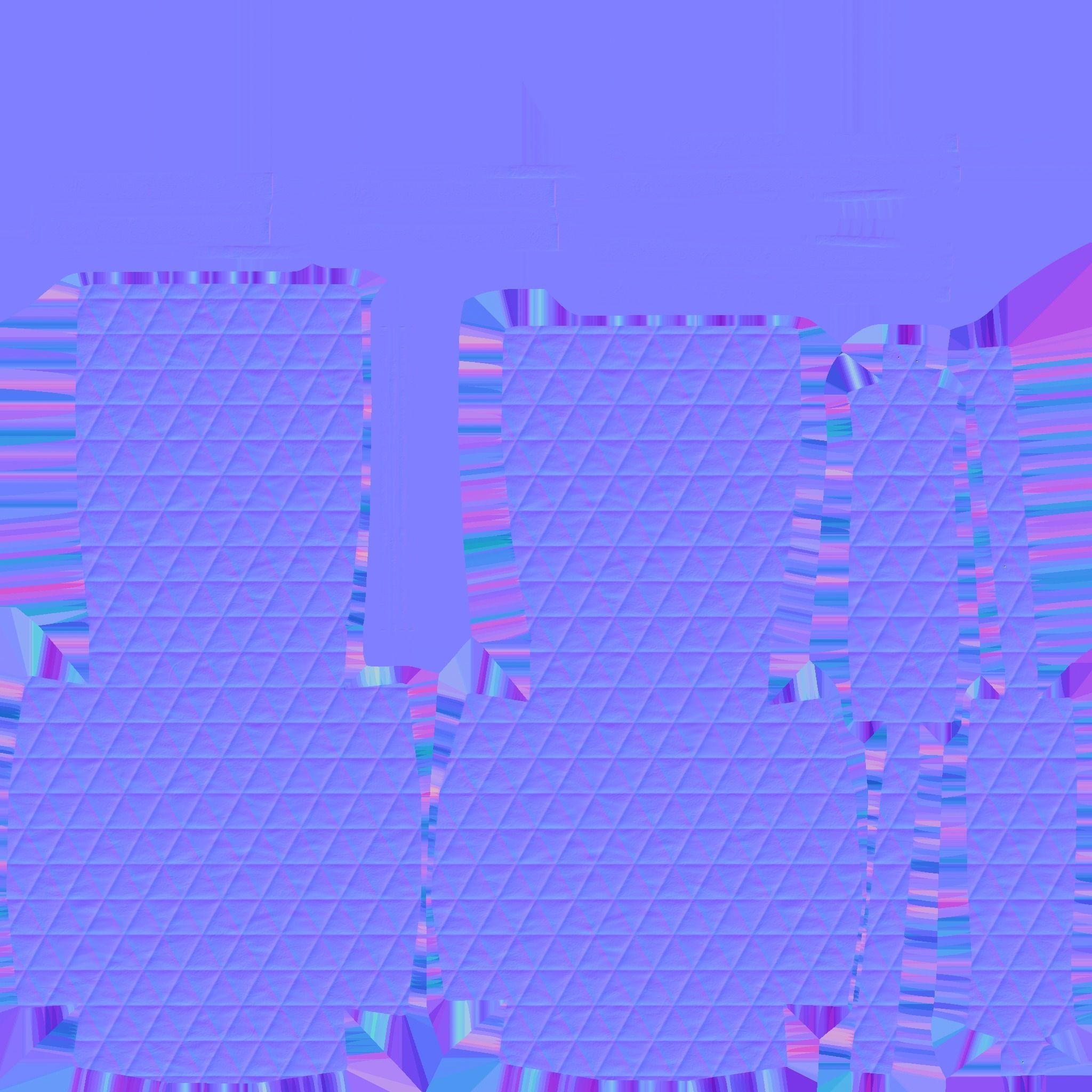 Beige Gold Armchair - Furniture Interior Design Free low-poly 3D model_14