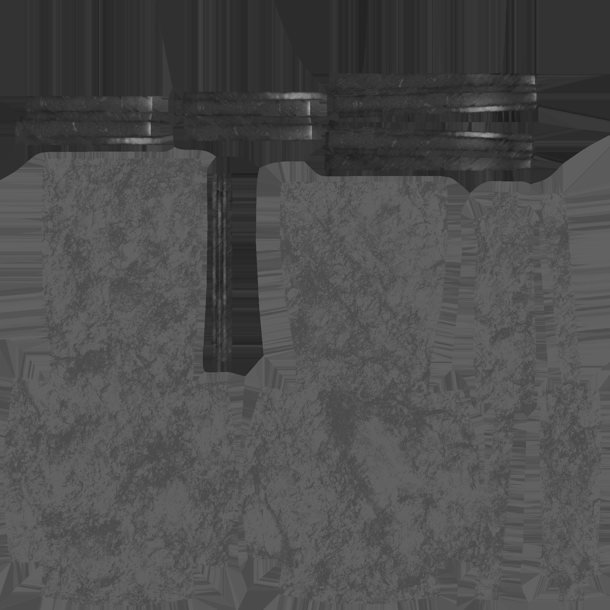 Beige Gold Armchair - Furniture Interior Design Free low-poly 3D model_15