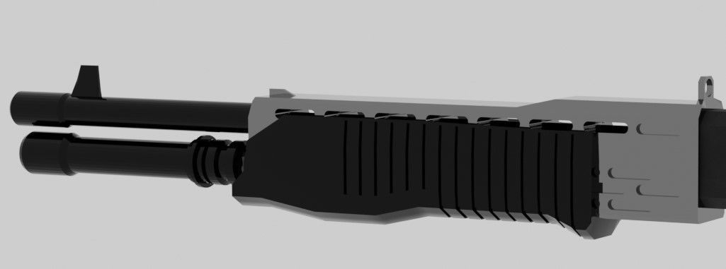 MidPoly Franchi SPAS 12 Low-poly 3D model_2
