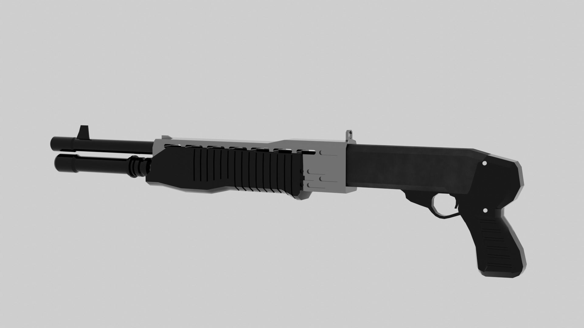 MidPoly Franchi SPAS 12 Low-poly 3D model_4