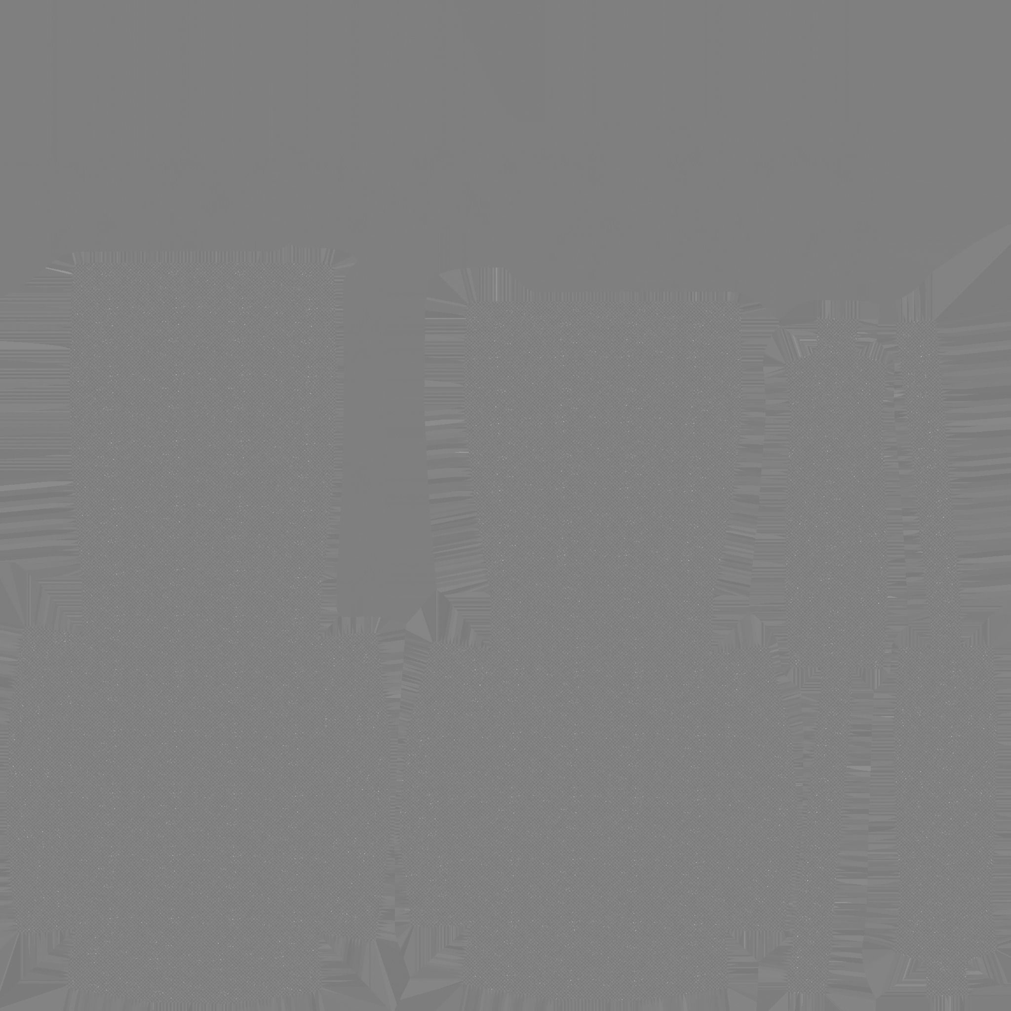 Red Plaid Armchair - Furniture Interior Design Low-poly 3D model_17