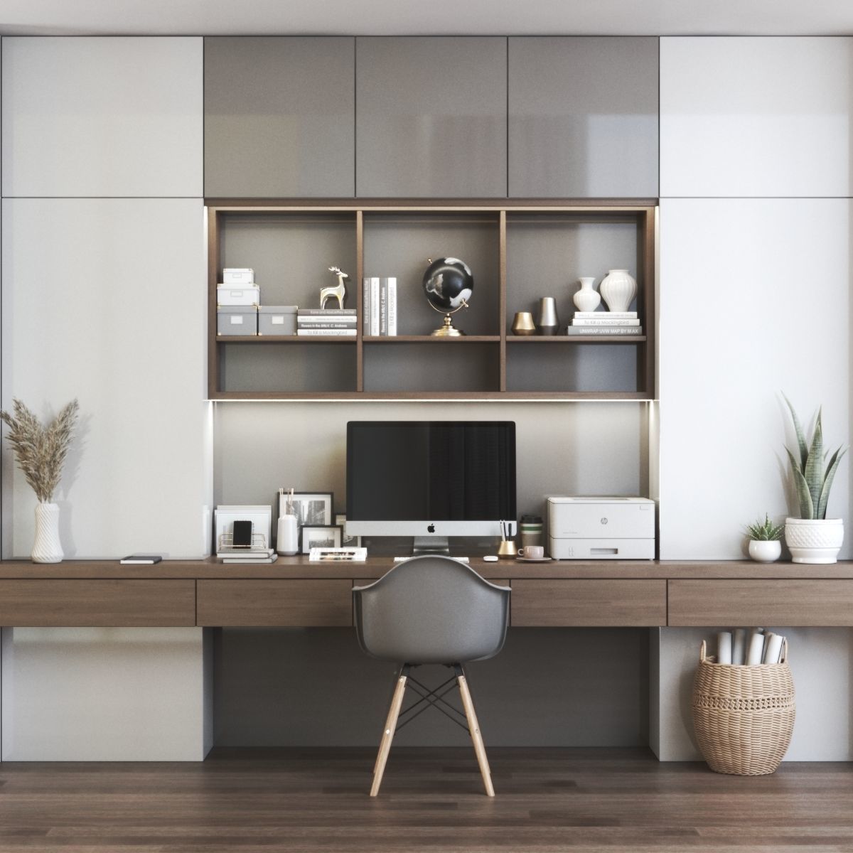 Furniture composition 2 3D model_3