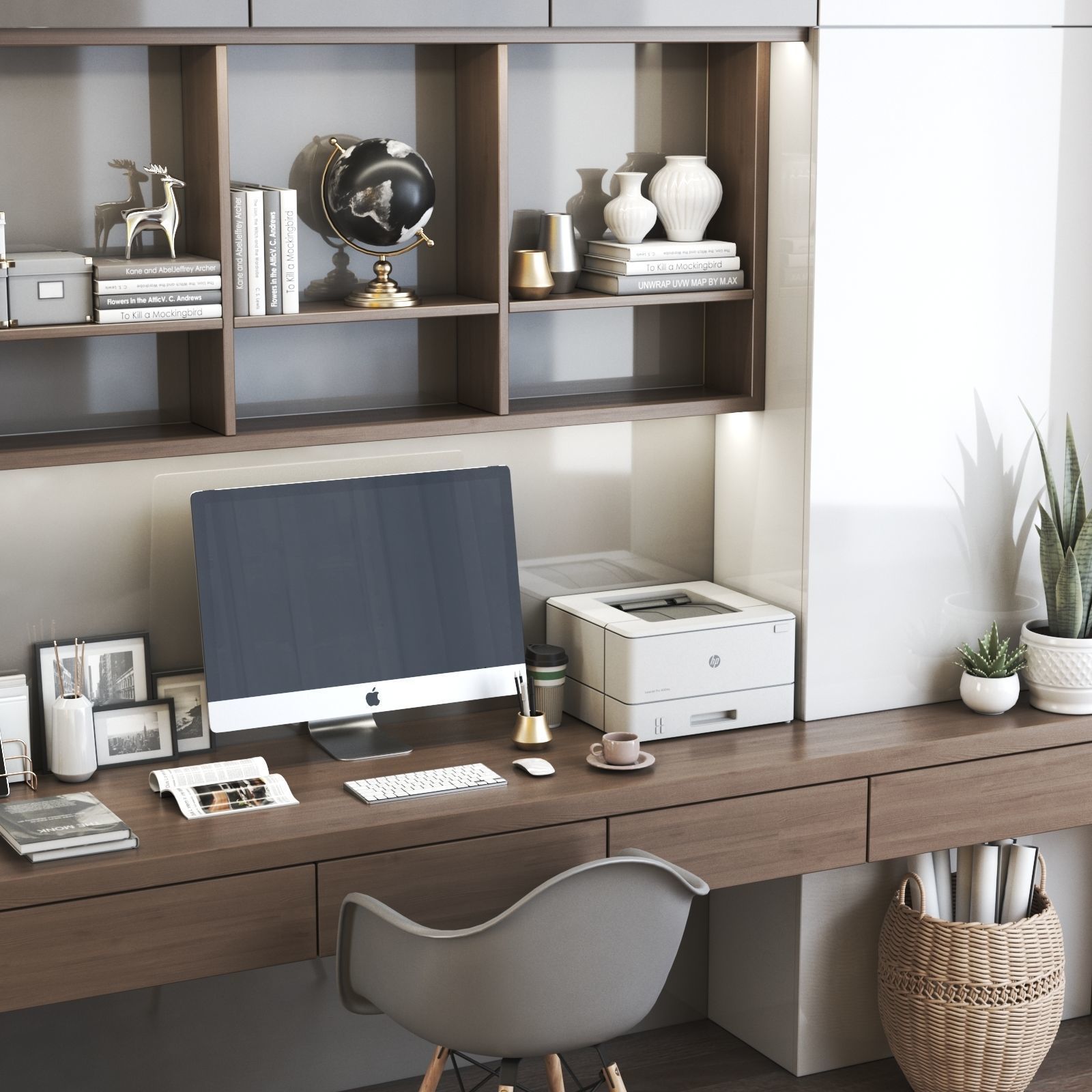 Furniture composition 2 3D model_1