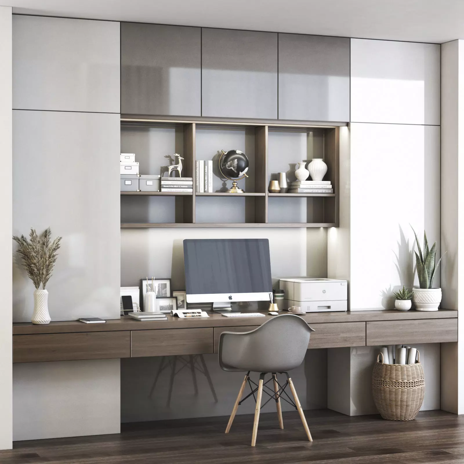 Furniture composition 2 3D model_0