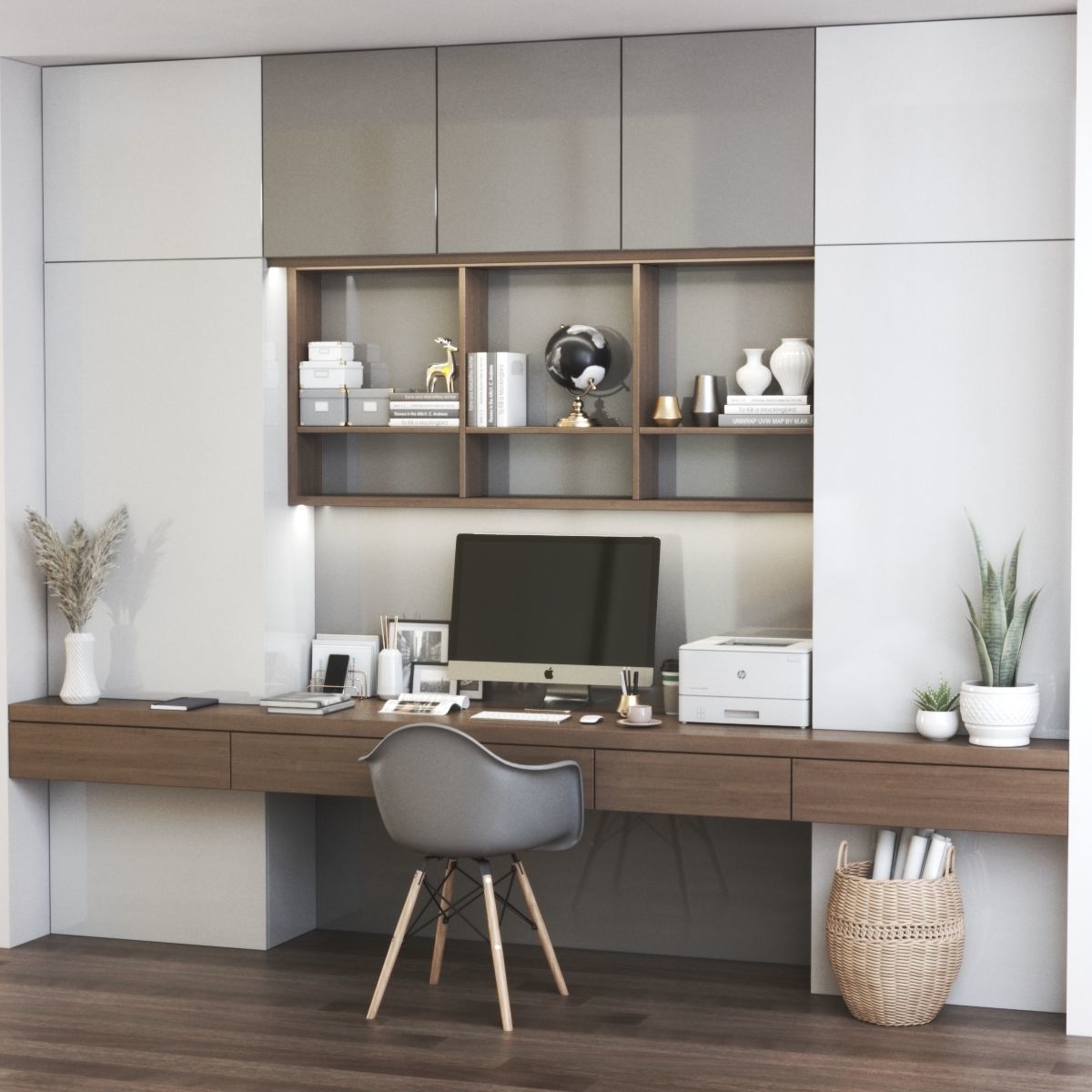 Furniture composition 2 3D model_4