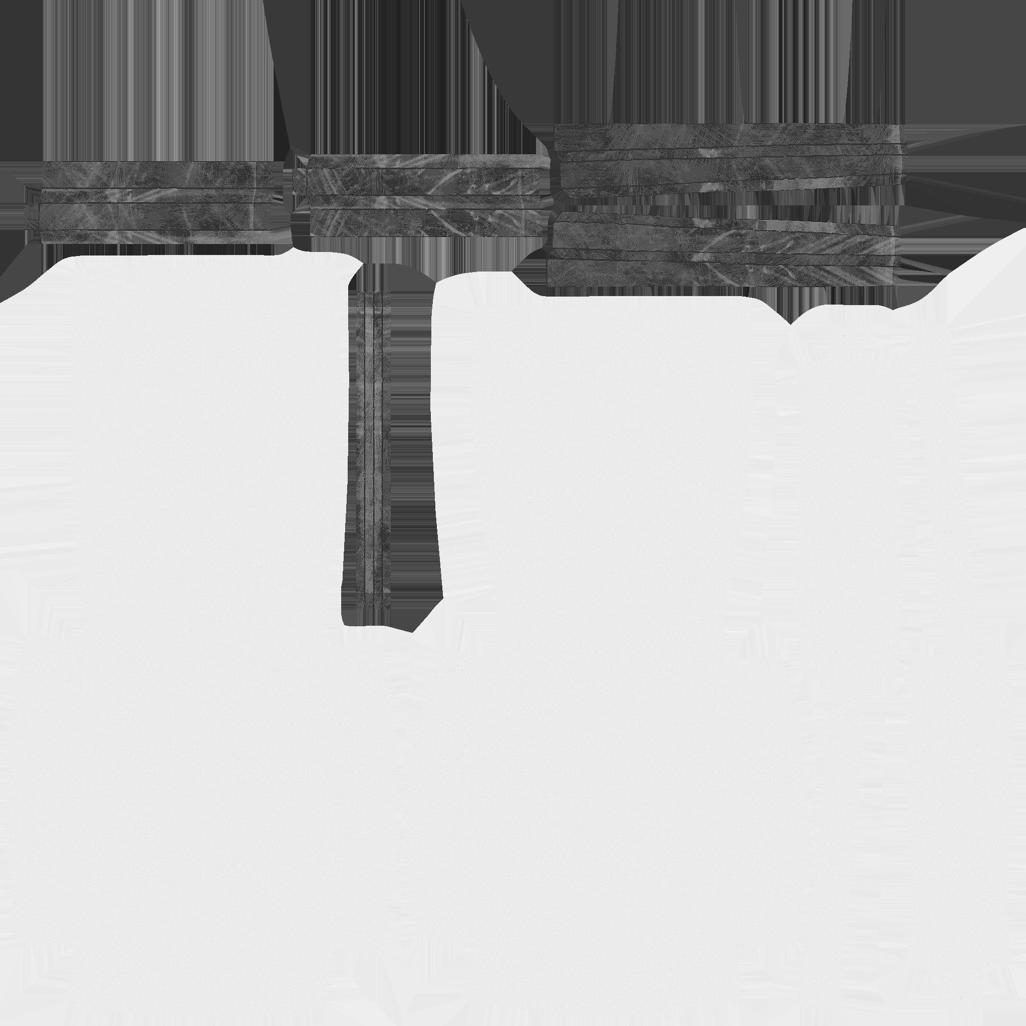 Dark Blue Bronze Armchair - Furniture Interior Design Low-poly 3D model_15