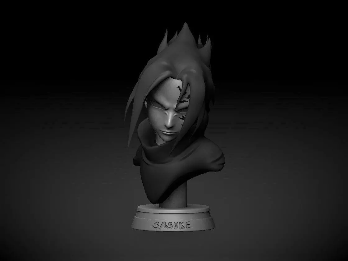 SASUKE CURSED MARK BUST MODEL 3D print model_0