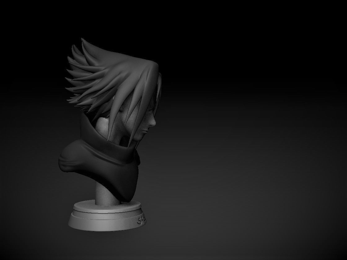 SASUKE CURSED MARK BUST MODEL 3D print model_3