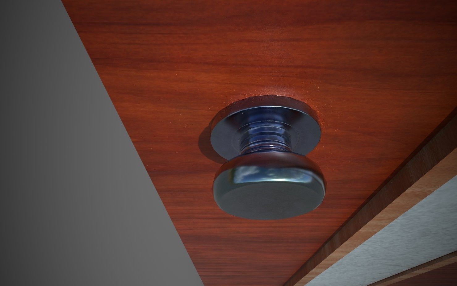 Low-Poly Wooden Door Low-poly 3D model_14